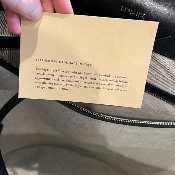 Lemaire black basket leather tote bag - Picture 5 of 9